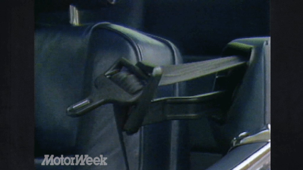 Watch Electronic Seatbelt Presenters Freak Out MotorWeek In This 1985 Mercedes-Benz 500 SEC Review