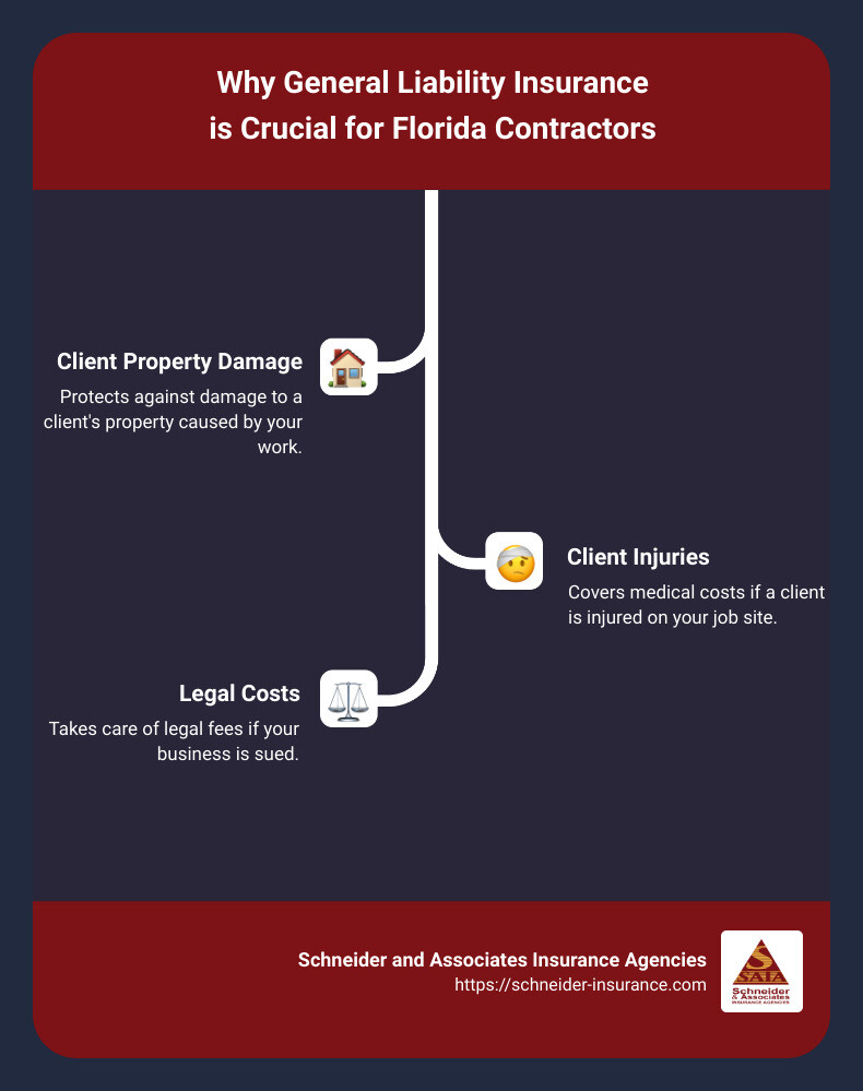 Overview of General Liability Insurance for Contractors in Florida - general liability insurance for contractors in florida infographic infographic-line-3-steps
