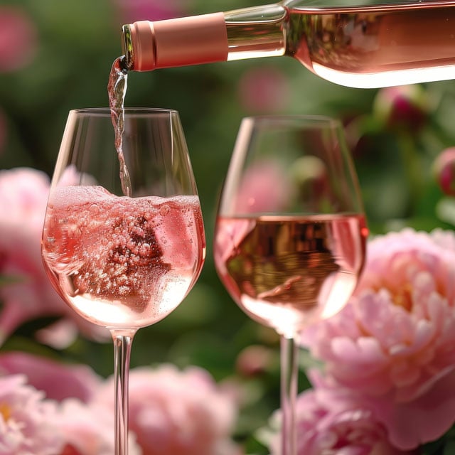 Person pouring Rose