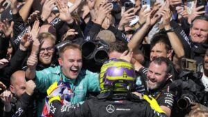 Hamilton holds off Verstappen's late charge for thrilling win at F1 British Grand Prix