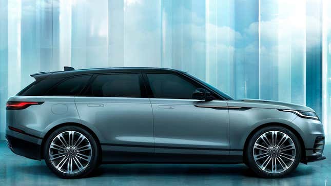 A photo of a Range Rover Velar SUV. 