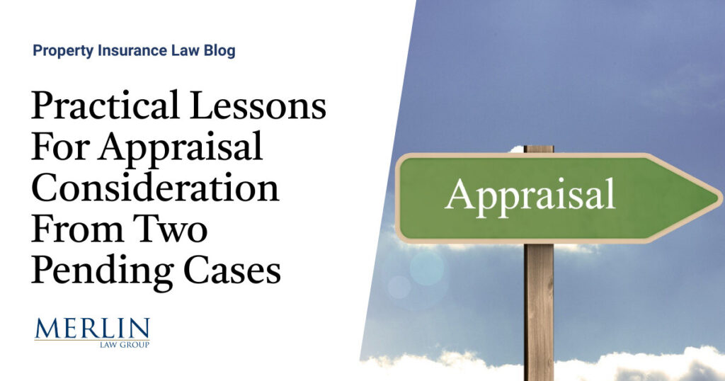 Practical Lessons For Appraisal Consideration From Two Pending Cases