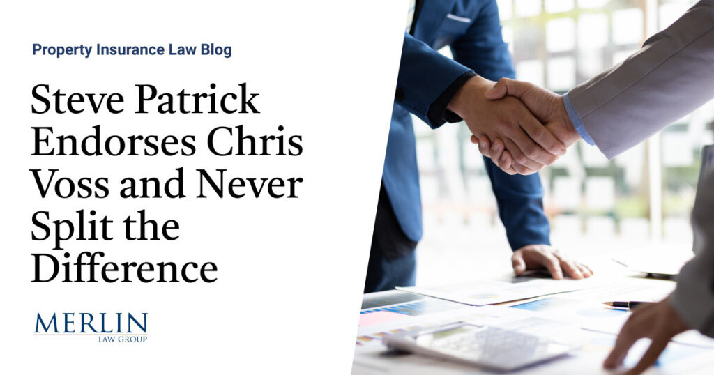 Steve Patrick Endorses Chris Voss and Never Split the Difference