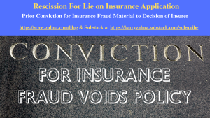 Rescission For Lie on Insurance Application