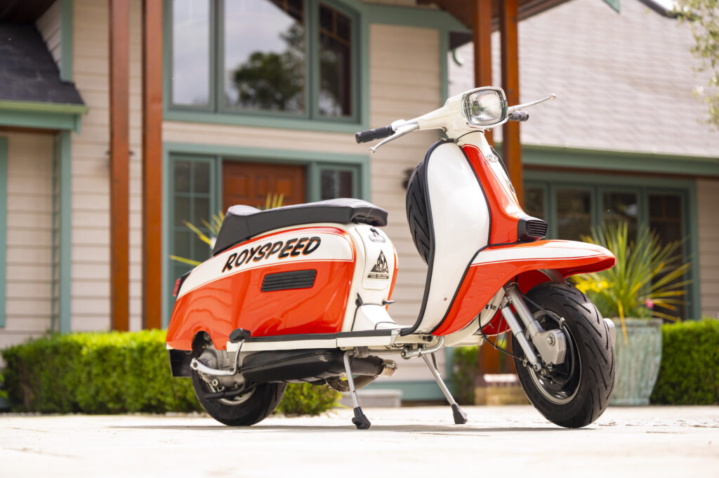 Fully restored Lambretta GP125 race scooter