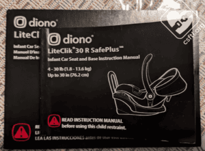 Diono LiteClik itty bitty manual