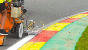 Here's How F1 Tracks Get Painted Before Race Weekends