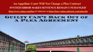 An Appellate Court Will Not Change a Plea Contract