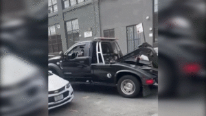 Driver Steals Truck Attempting To Tow His Pickup And Smashes Everything In His Path [Update]