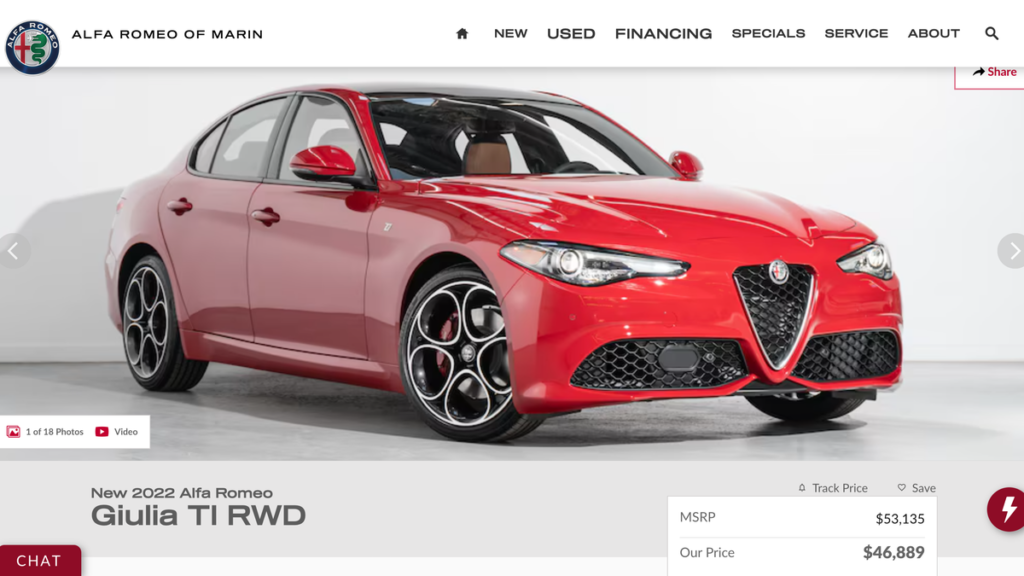 This Alfa Romeo Dealership Has Just Six New Cars, And Four Of Them Are Two Model Years Old