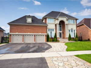 Two storey home in Ontario with 3-car garage.