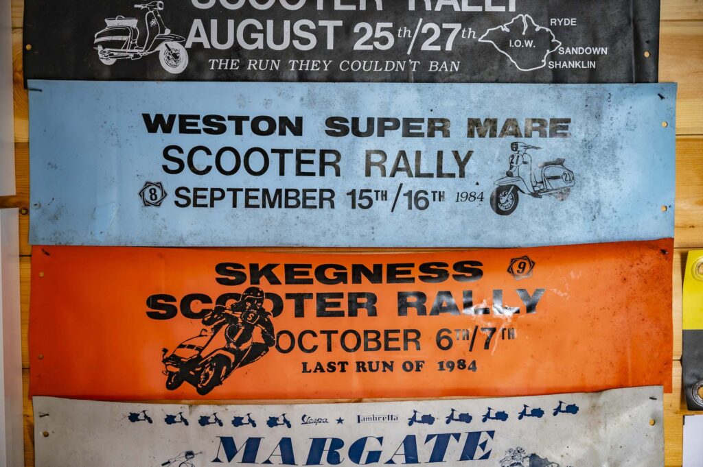 Scooter rallies 1980s banners